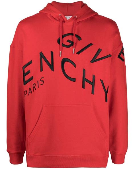 givenchy paris pullover rot|Givenchy refracted hoodie.